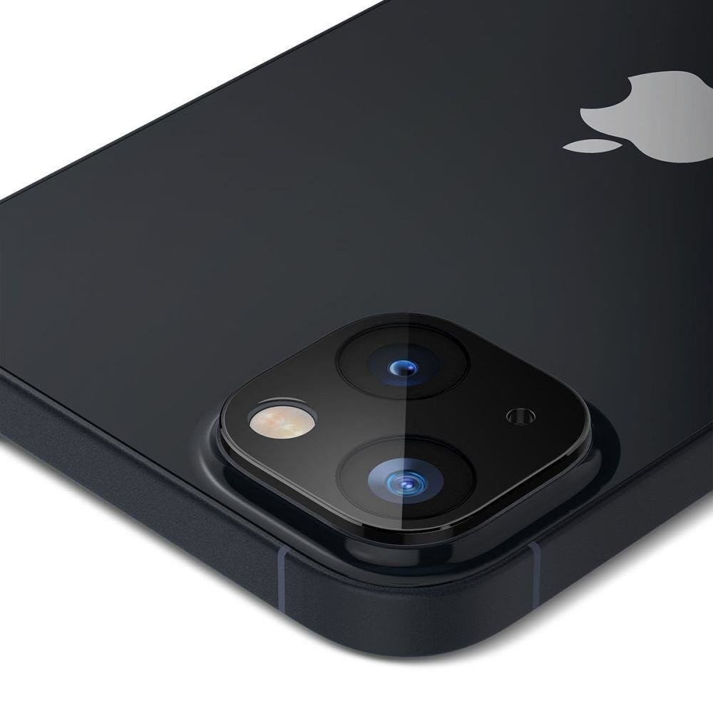 iPhone 14 / 14 Plus Αντιχαρακτικό Γυαλί για την Κάμερα 2 Τεμάχια Spigen Optik.TR Camera Protector Glass Black AGL05274