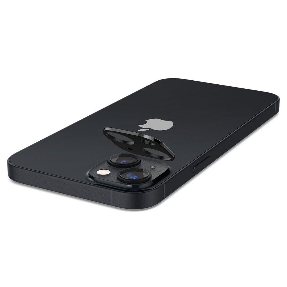 iPhone 14 / 14 Plus Αντιχαρακτικό Γυαλί για την Κάμερα 2 Τεμάχια Spigen Optik.TR Camera Protector Glass Black AGL05274