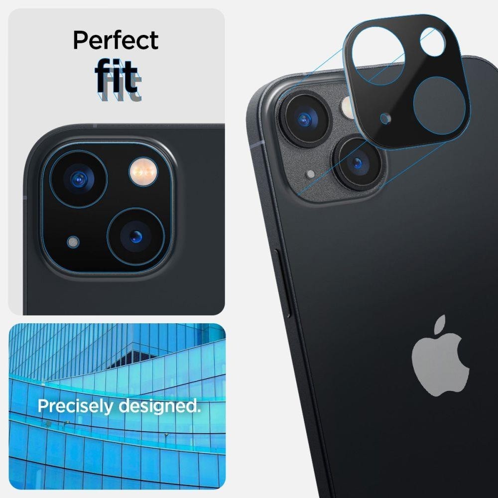 iPhone 14 / 14 Plus Αντιχαρακτικό Γυαλί για την Κάμερα 2 Τεμάχια Spigen Optik.TR Camera Protector Glass Black AGL05274