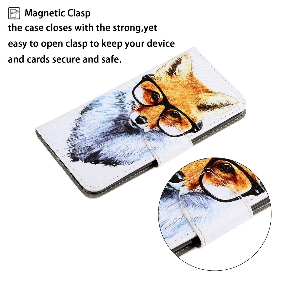 Xiaomi Redmi 10 / Redmi 10 2022 Θήκη Βιβλίο Colored Drawing Pattern Flip Case Fox