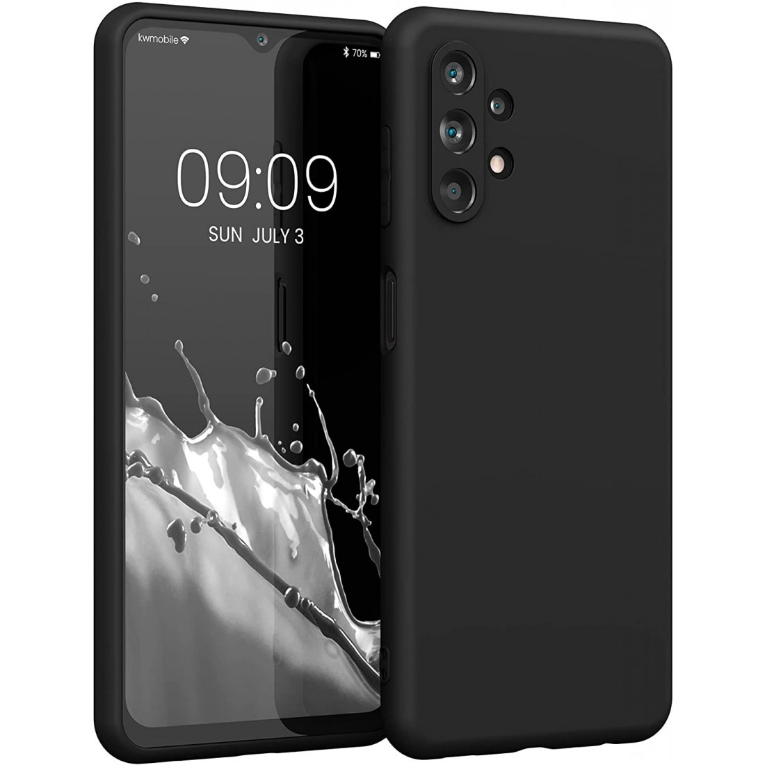 Samsung Galaxy A32 4G Θήκη Σιλικόνης Μαύρη Soft Touch Silicone Rubber Soft Case Black