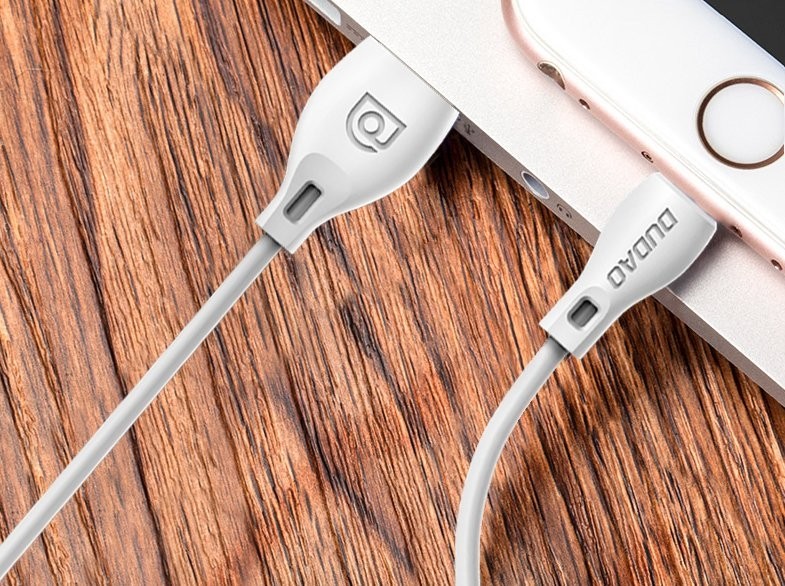 Dudao Regular USB to Lightning Cable 2.1A Λευκό 2m L4L