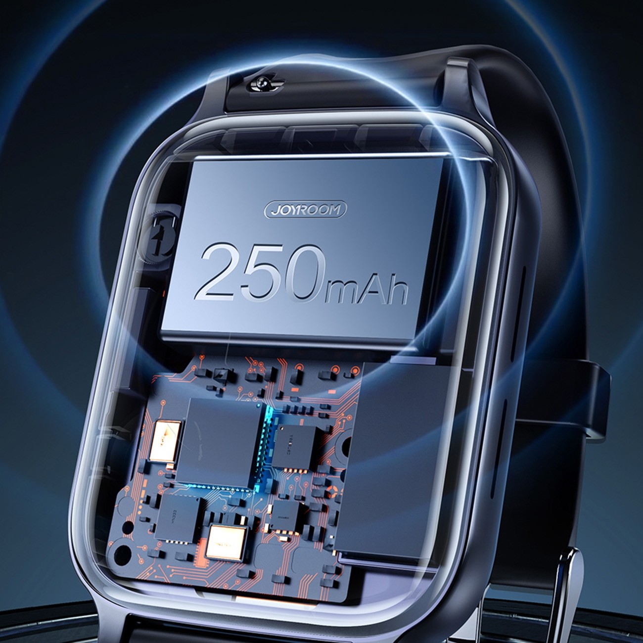 Joyroom Fit Life Smartwatch με Παλμογράφο Dark Gray JR-FT3