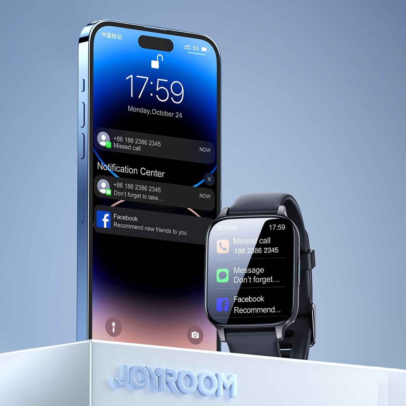 Joyroom Fit Life Smartwatch με Παλμογράφο Dark Gray JR-FT3