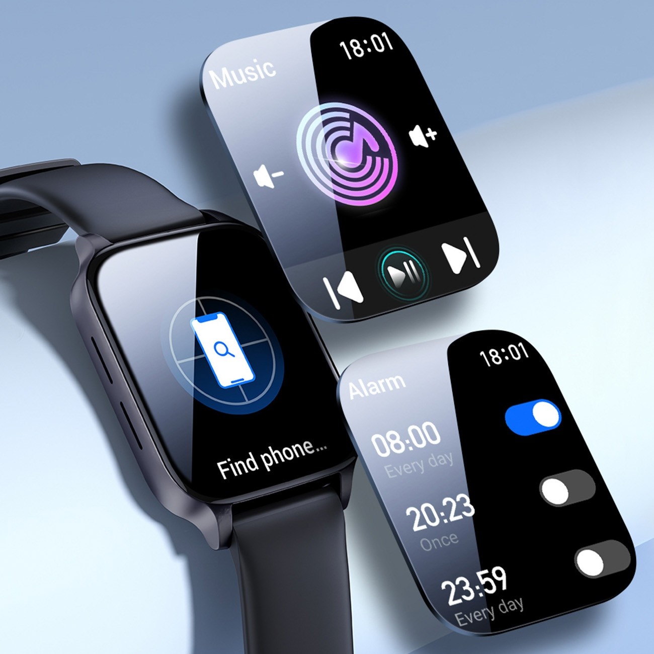 Joyroom Fit Life Smartwatch με Παλμογράφο Dark Gray JR-FT3
