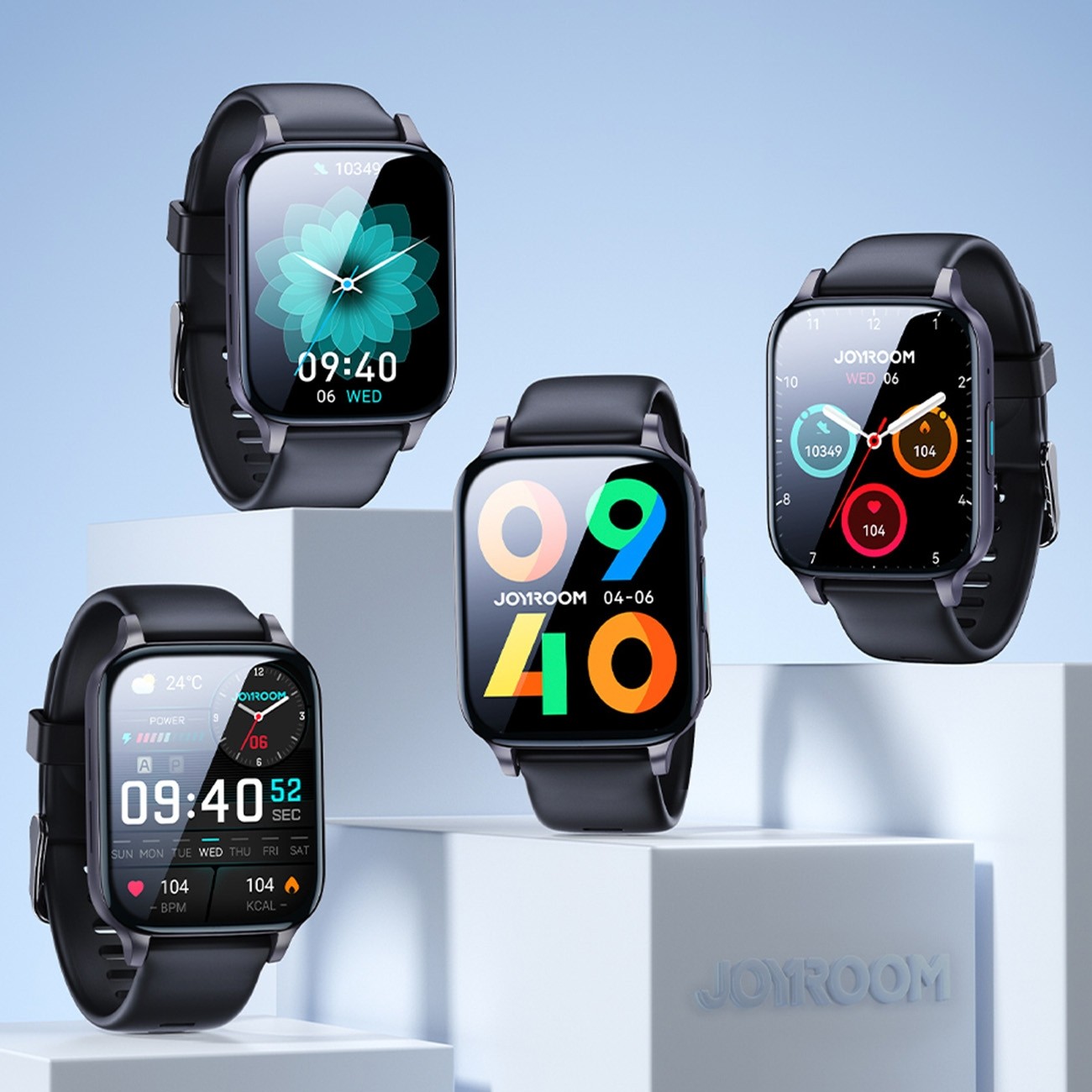 Joyroom Fit Life Smartwatch με Παλμογράφο Dark Gray JR-FT3
