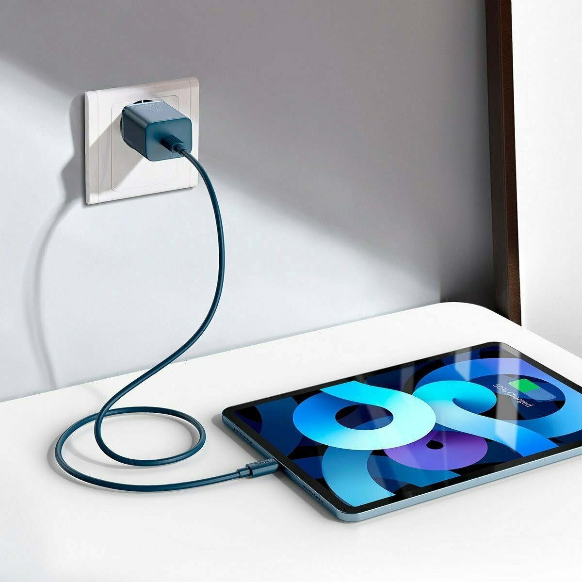 Baseus Super Si 1C PD 20W Φορτιστής με Θύρα Type-C και Καλώδιο Type C to Lightning- Blue - TZCCSUP-B03