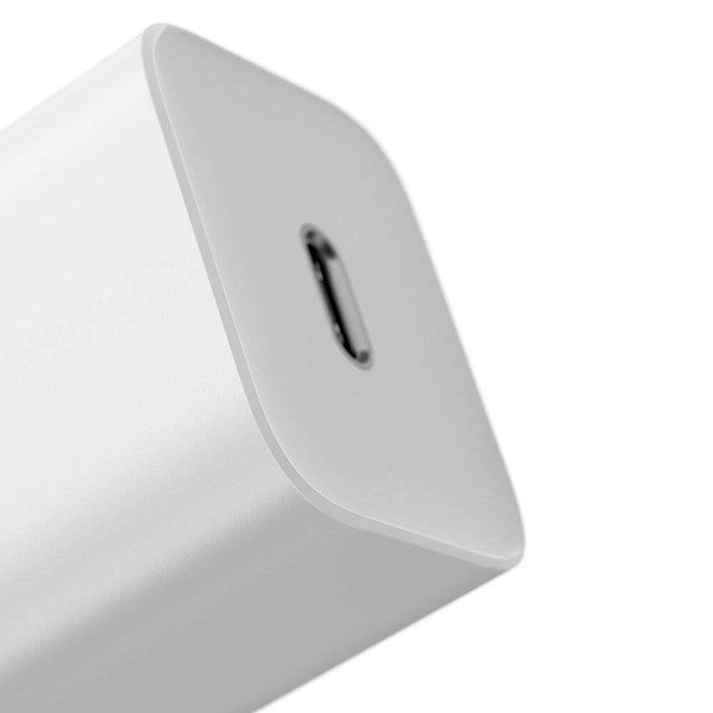 Baseus Φορτιστής Χωρίς Καλώδιο με Θύρα USB-C 20W Power Delivery Λευκός (Super Si) CCSUP-B02