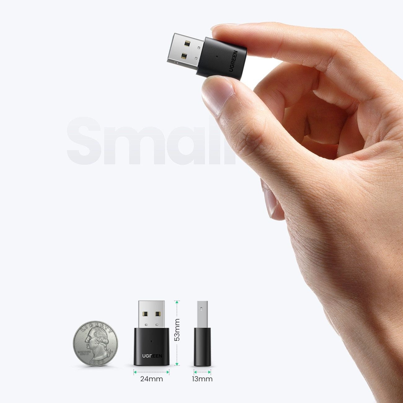 Ugreen CM390 USB Bluetooth 5.0 Adapter με Εμβέλεια 30m