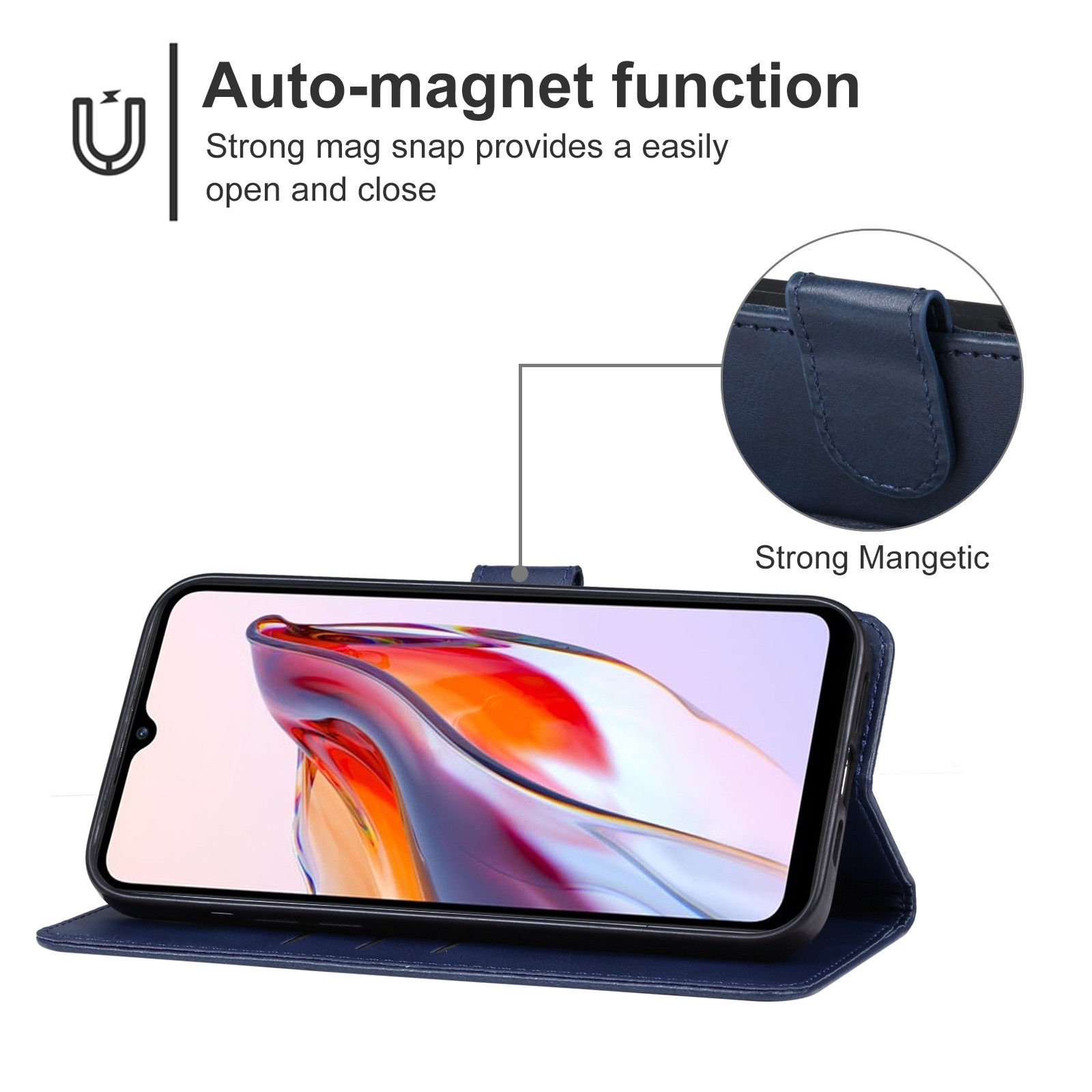 Xiaomi Redmi 12C Θήκη Βιβλίο Μπλε Book Case Blue
