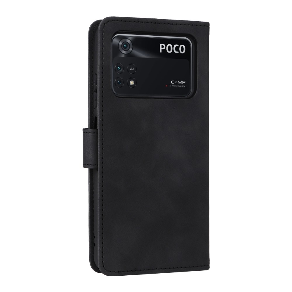 Xiaomi Poco M4 Pro 4G Θήκη Βιβλίο Μαύρο Skin Feel Magnetic Flip Phone Case Black
