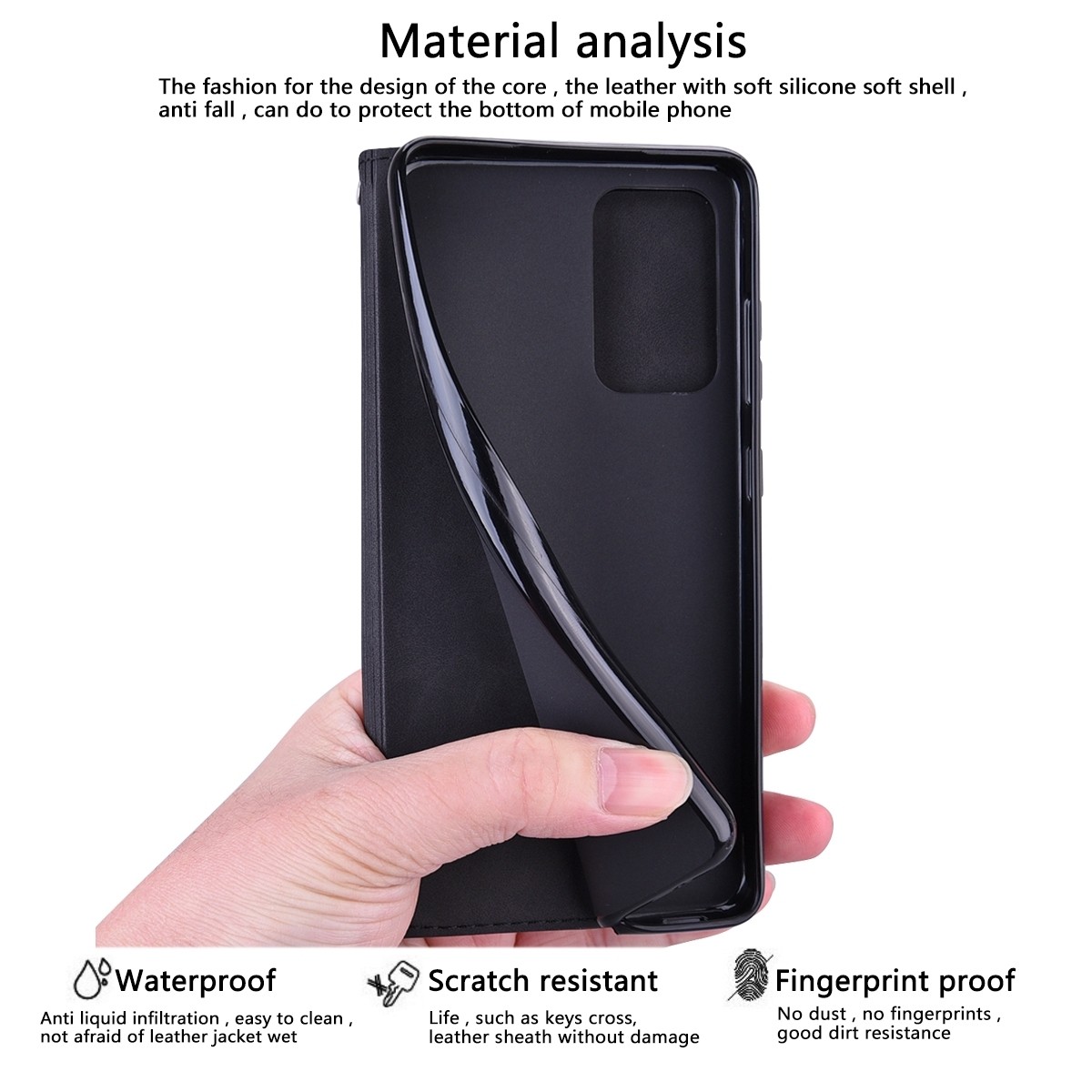 Xiaomi Poco M4 Pro 4G Θήκη Βιβλίο Μαύρο Frosted Business Magnetic Horizontal Flip Phone Case Black