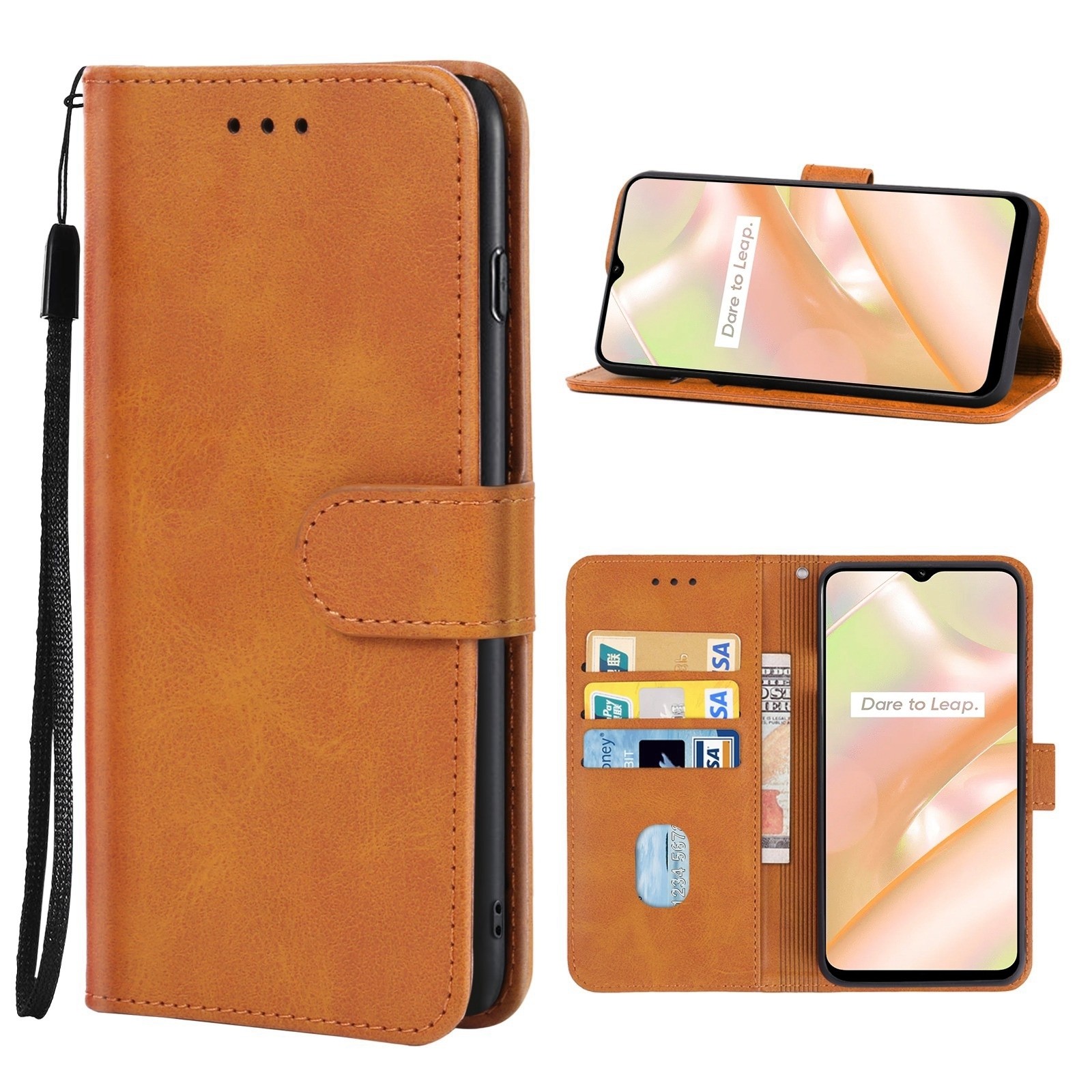Realme C33 Θήκη Βιβλίο Καφέ Book Case Brown