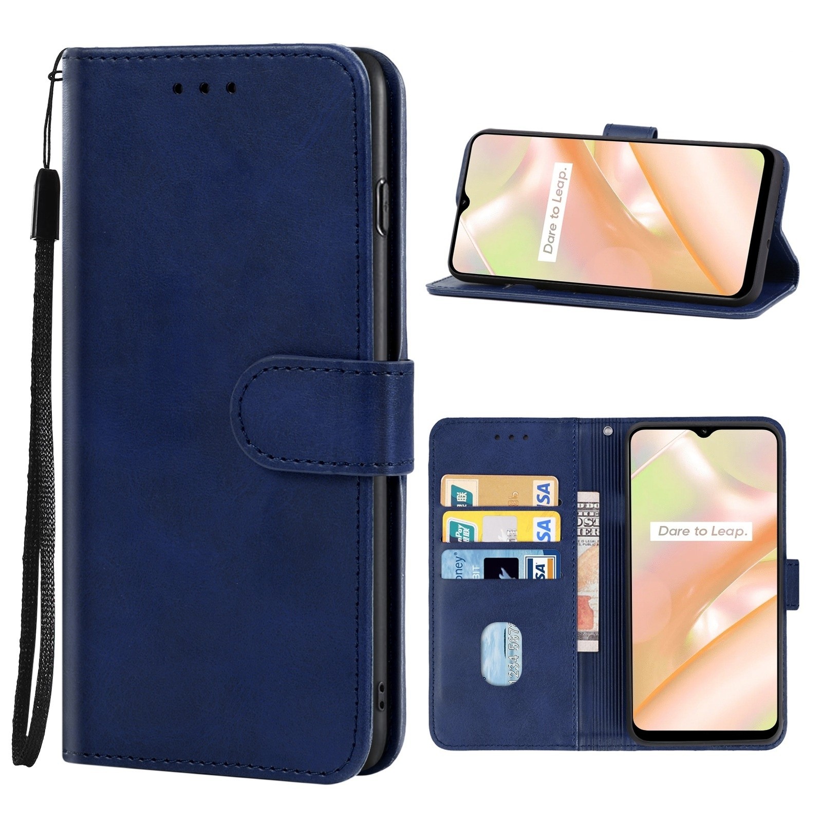 Realme C33 Θήκη Βιβλίο Μπλε Book Case Blue
