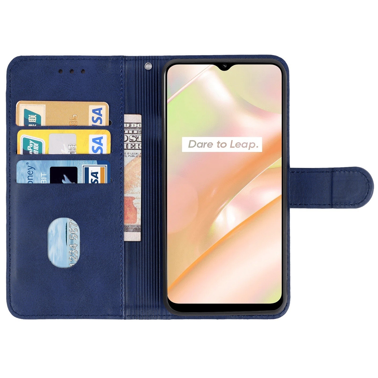 Realme C33 Θήκη Βιβλίο Μπλε Book Case Blue