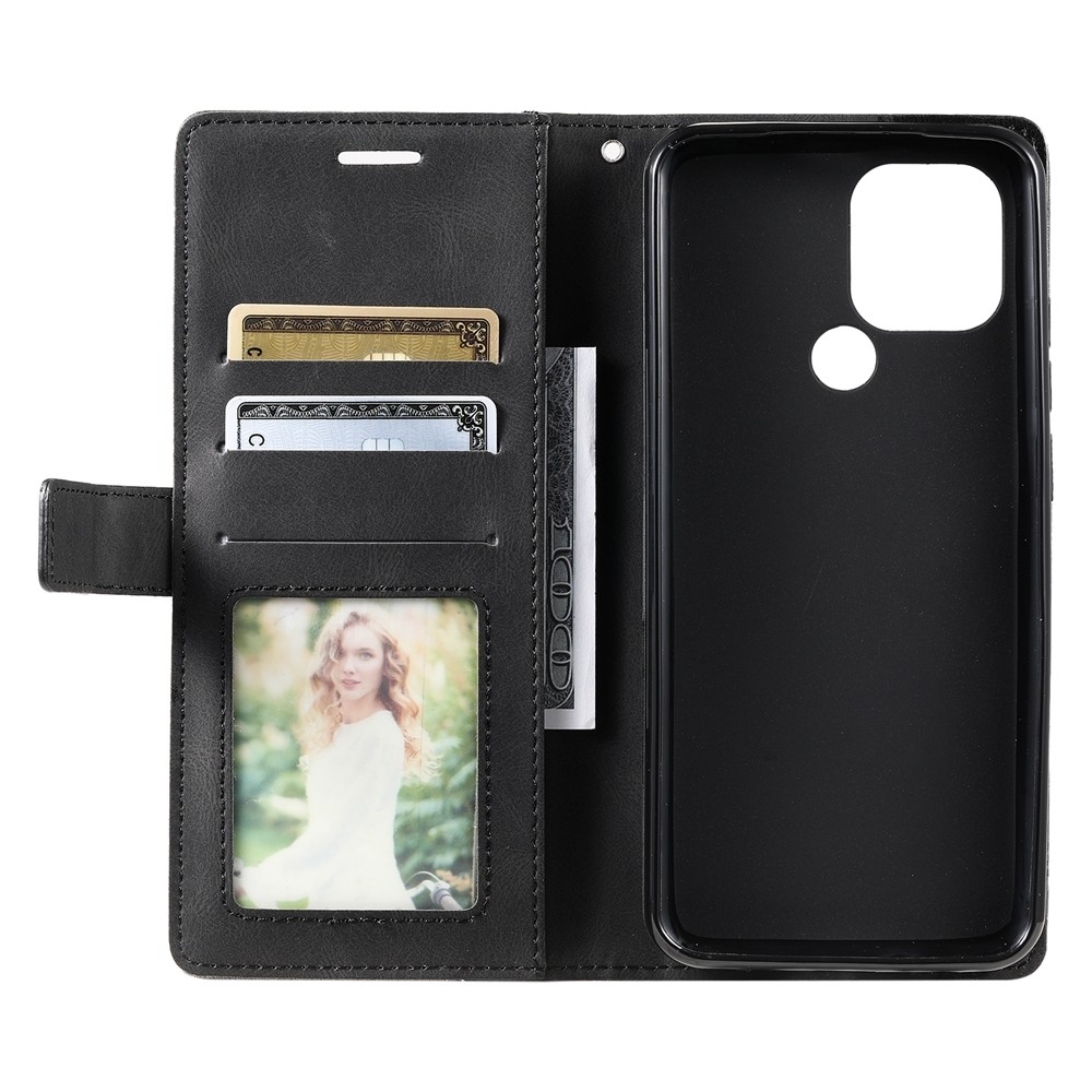 Xiaomi Redmi A1 Plus / A2 Plus Θήκη Βιβλίο Μαύρο Skin Feel Splicing Phone Case Black