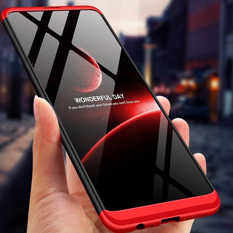 Samsung Galaxy M51 Σκληρή Θήκη Μαύρη - Κοκκίνη GKK Full Coverage Protective Hard Case Black - Red