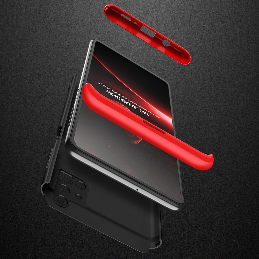 Samsung Galaxy M51 Σκληρή Θήκη Μαύρη - Κοκκίνη GKK Full Coverage Protective Hard Case Black - Red