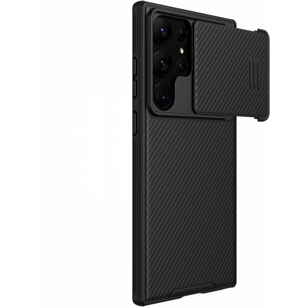 Samsung Galaxy S23 Ultra 5G Σκληρή Θήκη Μαύρη Nillkin CamShield S Armored Cover Camera Cover Black