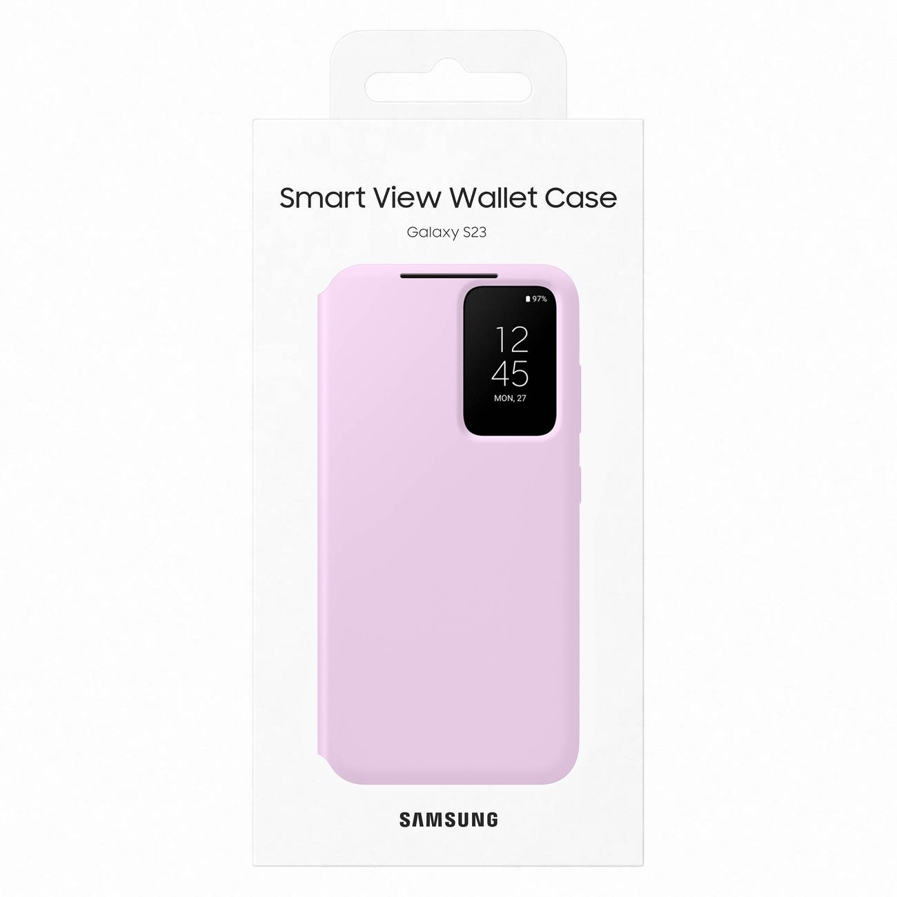 Samsung Galaxy S23 5G Γνήσια Θήκη Samsung Smart View Wallet Cover with Smart Flip Window Card Wallet Lilac (EF-ZS911CVEGWW)