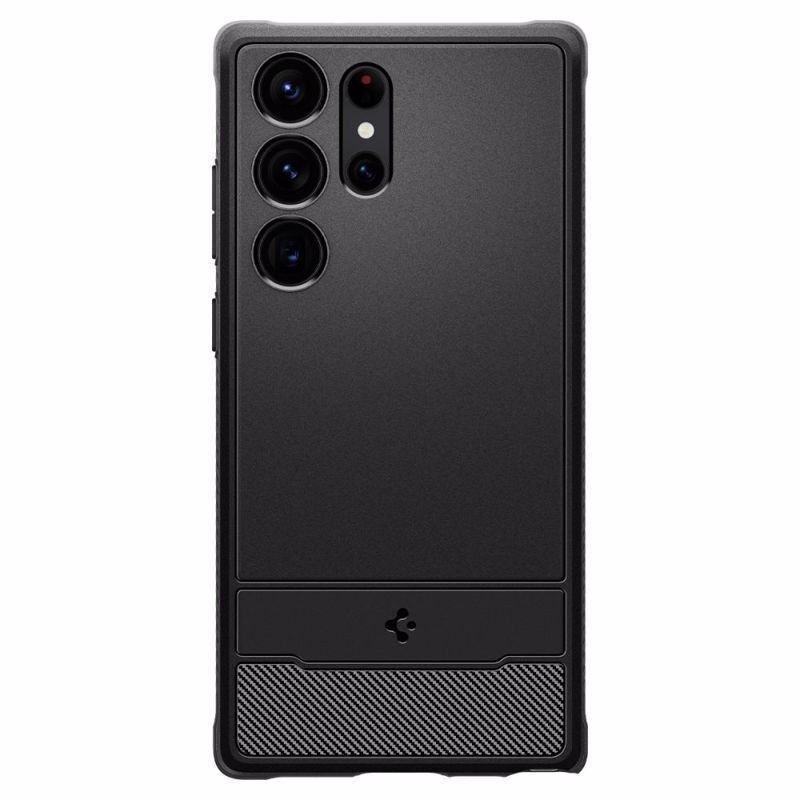 Samsung Galaxy S23 Ultra 5G Θήκη Μαύρη Spigen Rugged Armor Back Cover Matte Black ACS05613