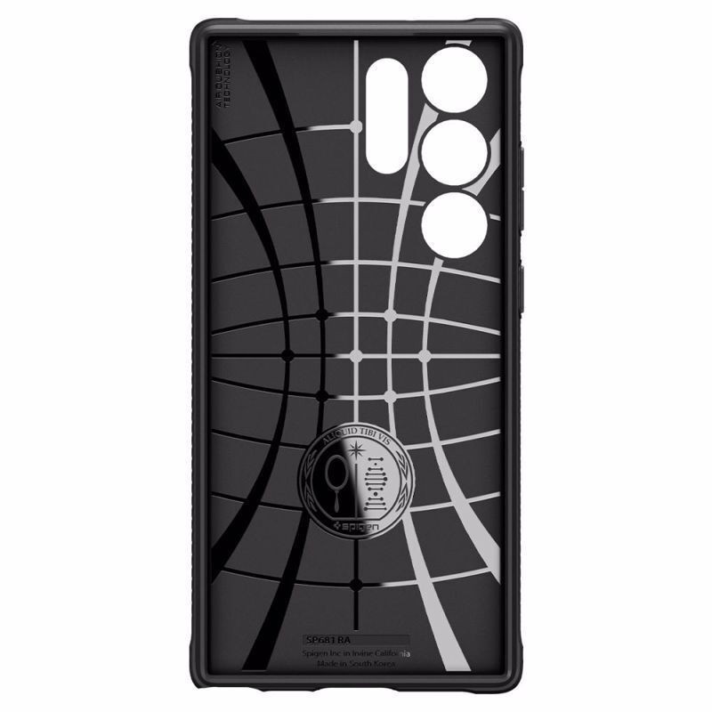 Samsung Galaxy S23 Ultra 5G Θήκη Μαύρη Spigen Rugged Armor Back Cover Matte Black ACS05613