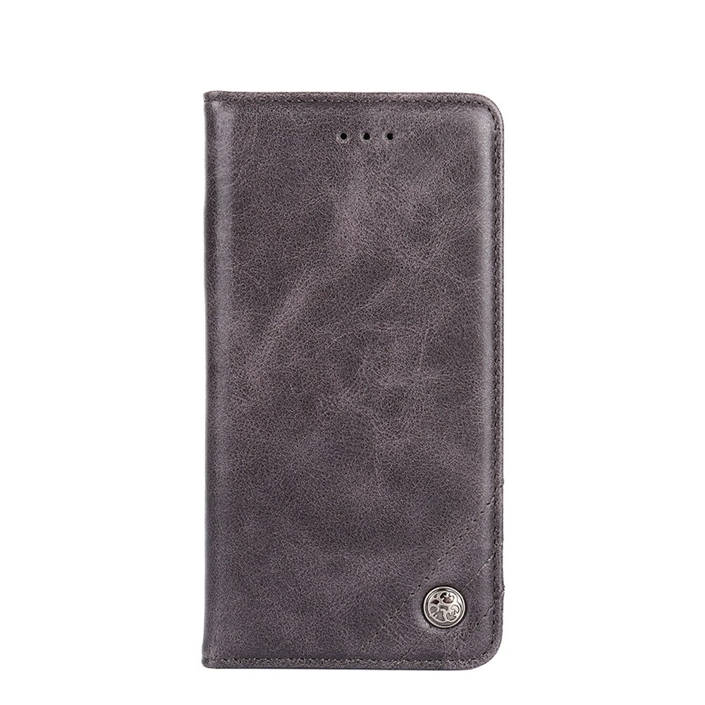 Xiaomi Poco X5 Pro 5G Θήκη Βιβλίο Γκρι Non-Magnetic Retro Texture Phone Case Grey