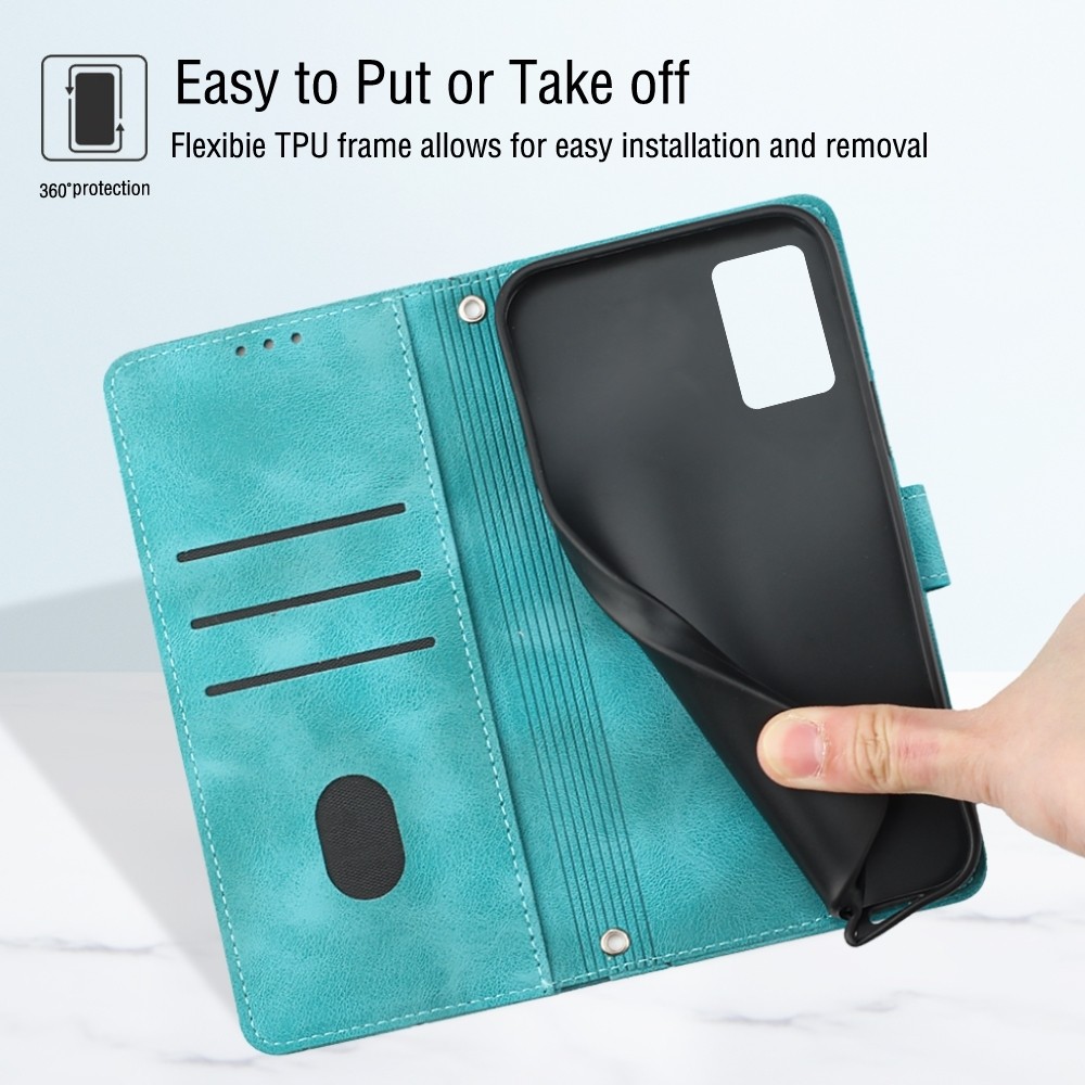 Xiaomi Redmi Note 12 5G / Xiaomi Poco X5 5G Θήκη Βιβλίο Πράσινο Skin-feel Embossed Phone Case Green
