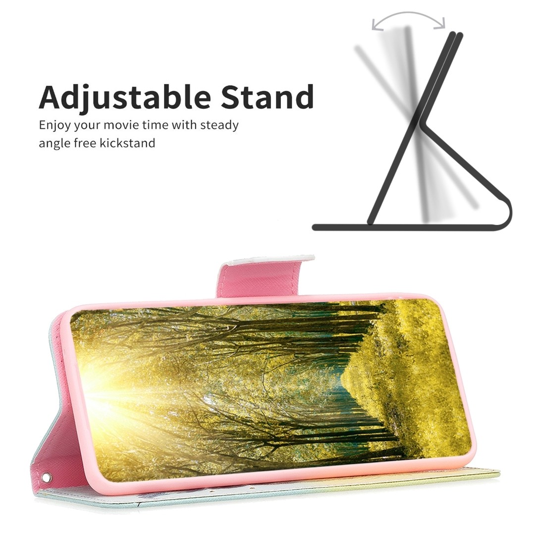 Xiaomi 13 Lite 5G Θήκη Βιβλίο Colored Drawing Pattern Phone Case Feather