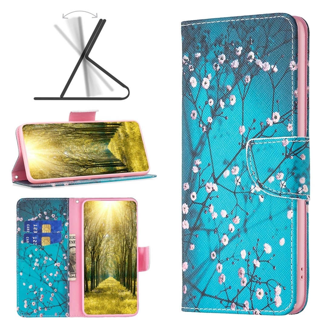 Xiaomi 13 Lite 5G Θήκη Βιβλίο Colored Drawing Pattern Phone Case Plum Blossom