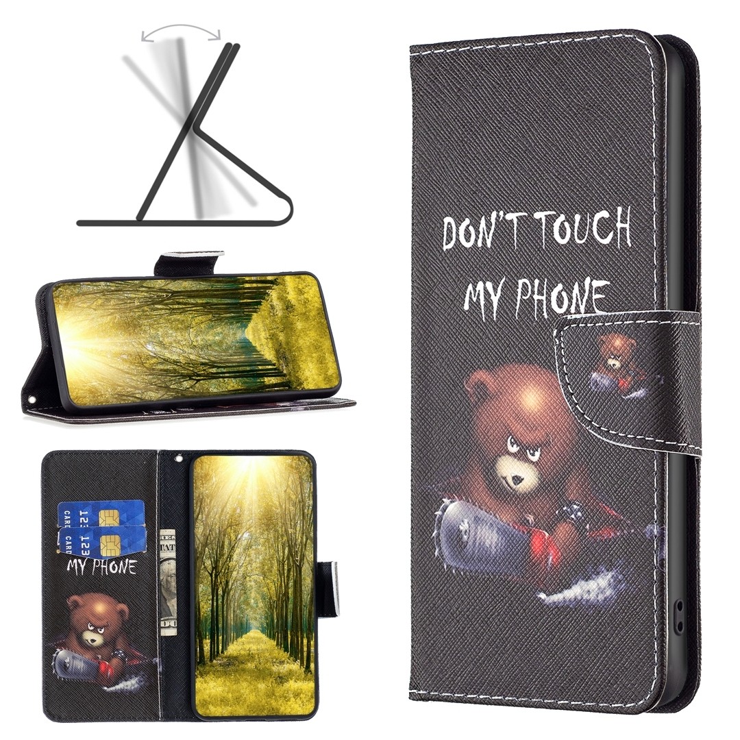 Xiaomi 13 Lite 5G Θήκη Βιβλίο Colored Drawing Pattern Phone Case Bear