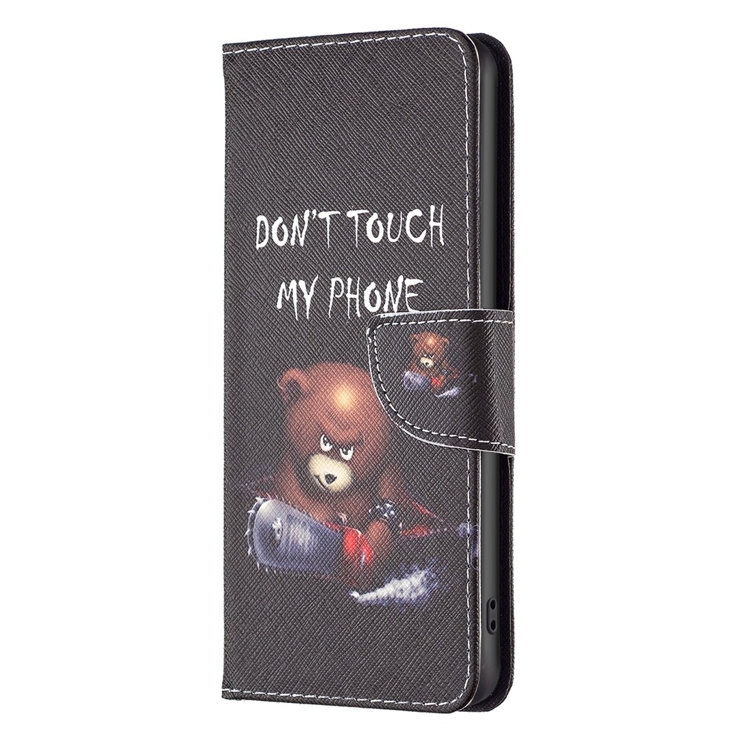 Xiaomi 13 Lite 5G Θήκη Βιβλίο Colored Drawing Pattern Phone Case Bear