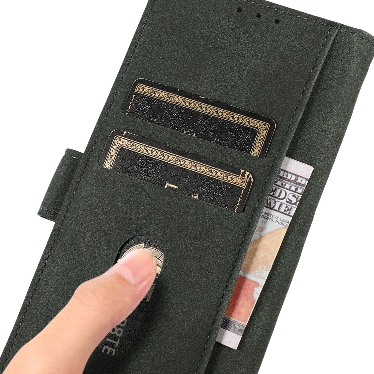 Xiaomi 13 Lite 5G Θήκη Βιβλίο Πράσινο KHAZNEH Matte Texture Phone Case Green