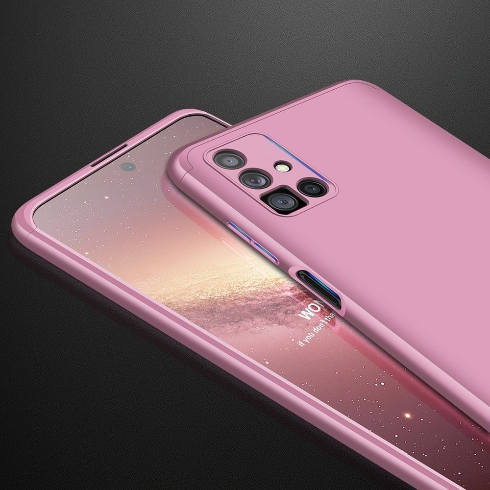 Samsung Galaxy M51 Σκληρή Θήκη Ροζ - Χρυσή GKK Full Coverage Protective Hard Case Rose - Gold