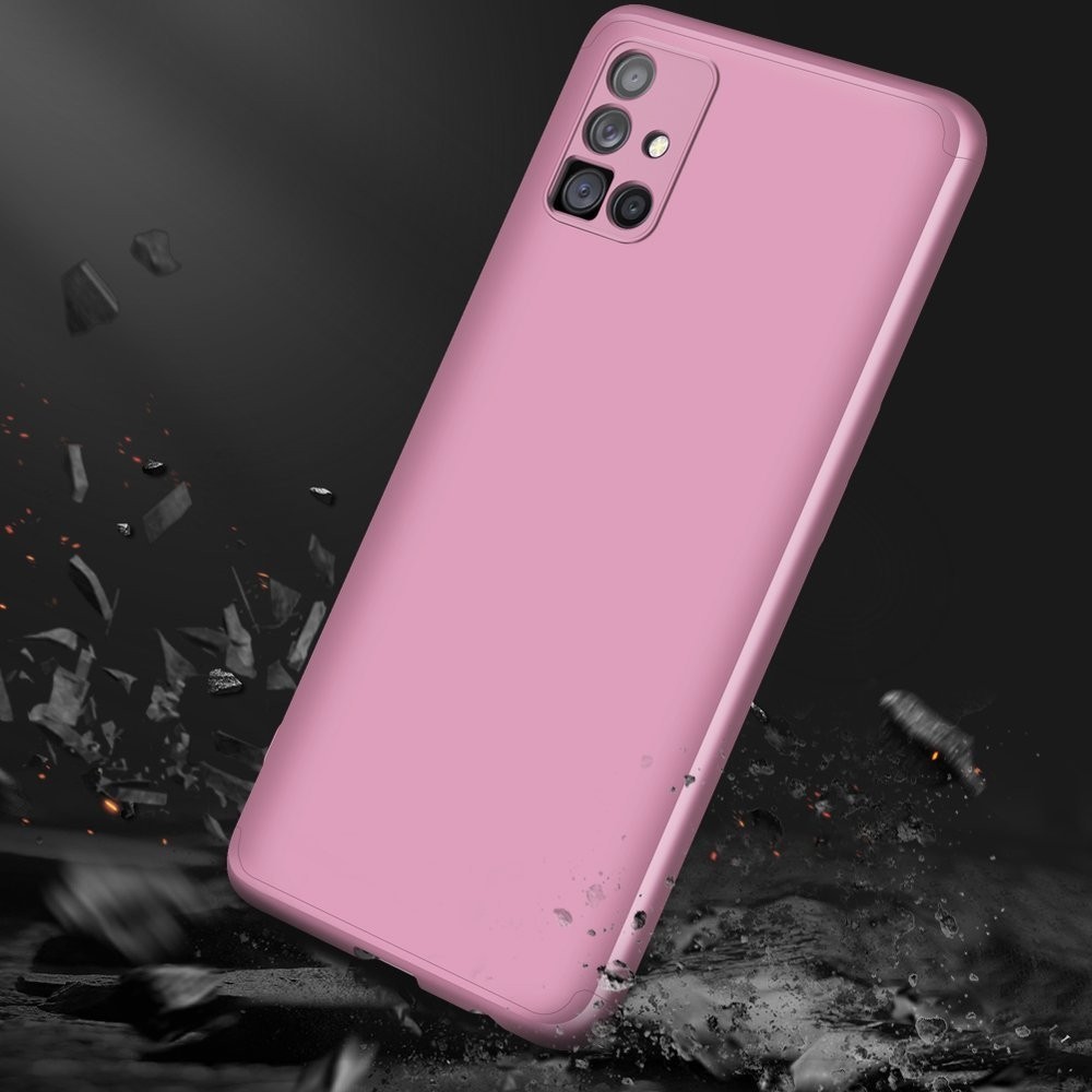 Samsung Galaxy M51 Σκληρή Θήκη Ροζ - Χρυσή GKK Full Coverage Protective Hard Case Rose - Gold
