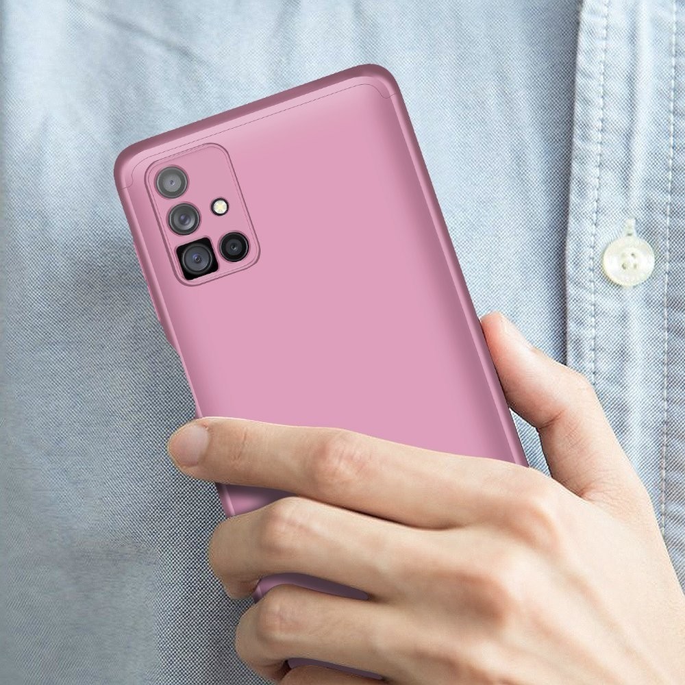 Samsung Galaxy M51 Σκληρή Θήκη Ροζ - Χρυσή GKK Full Coverage Protective Hard Case Rose - Gold
