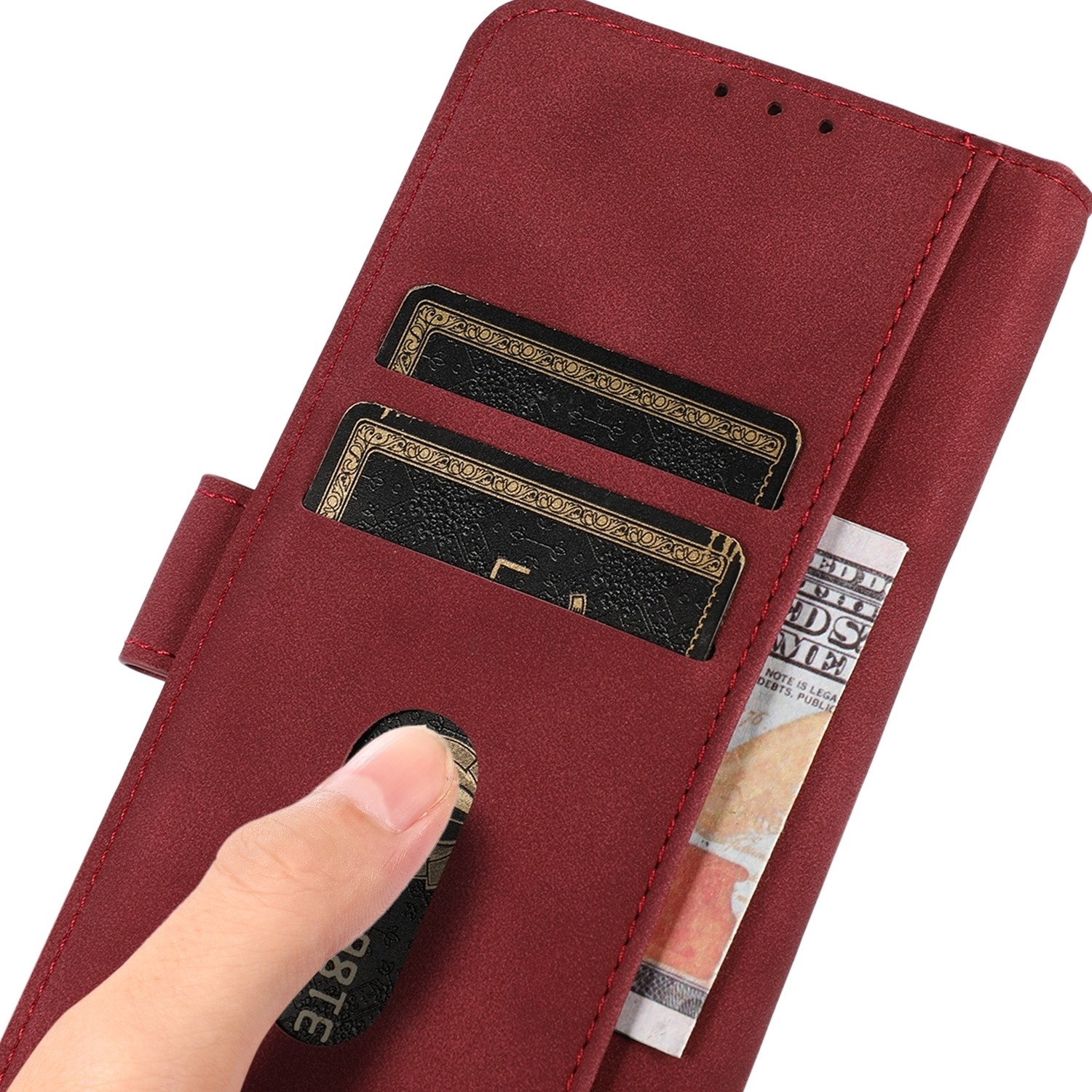Xiaomi 13 Lite 5G Θήκη Βιβλίο Κόκκινο KHAZNEH Matte Texture Phone Case Red