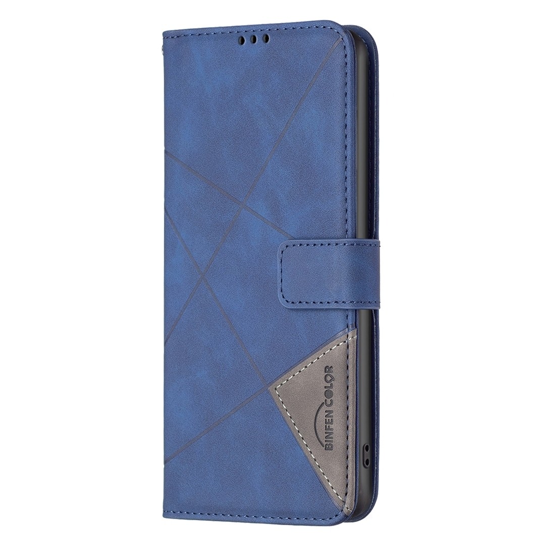 Xiaomi 13 Lite 5G Θήκη Βιβλίο Μπλε Magnetic Buckle Rhombus Texture Phone Case Blue