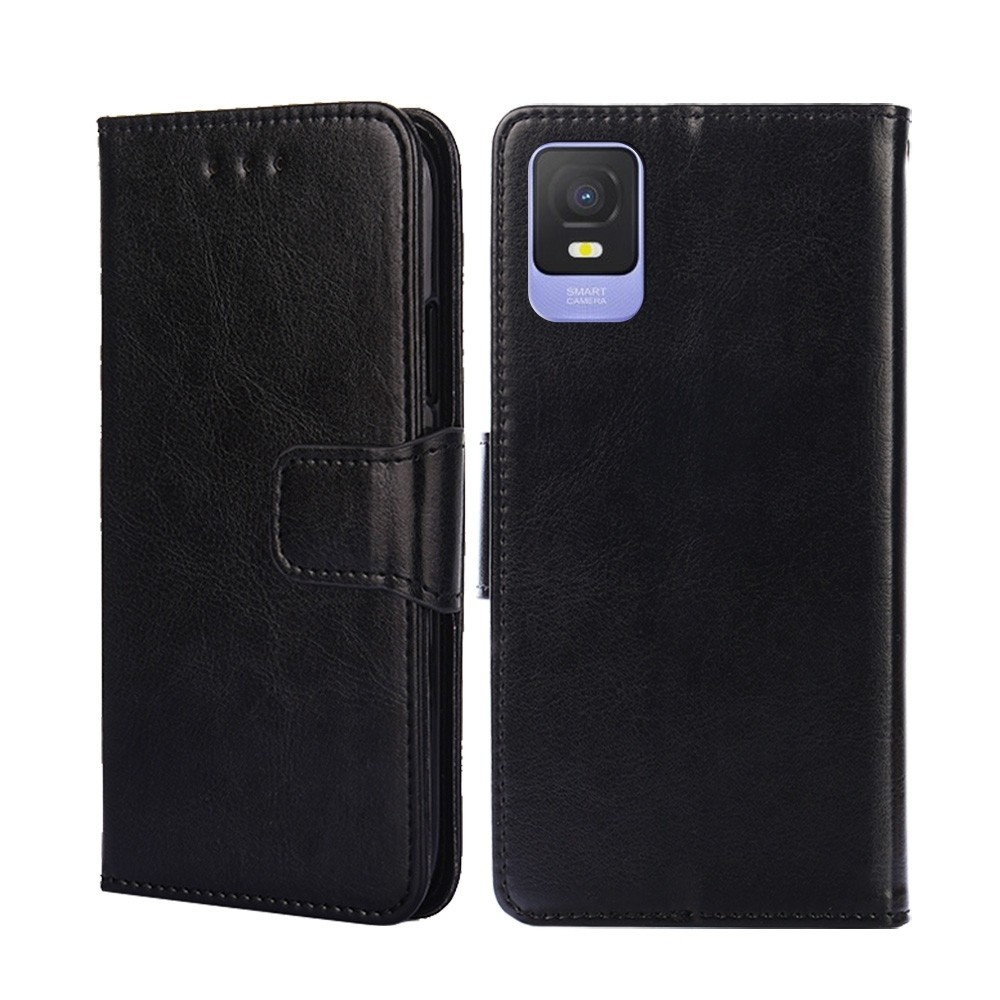 TCL 403 Θήκη Βιβλίο Μαύρο Crystal Texture Phone Case Black