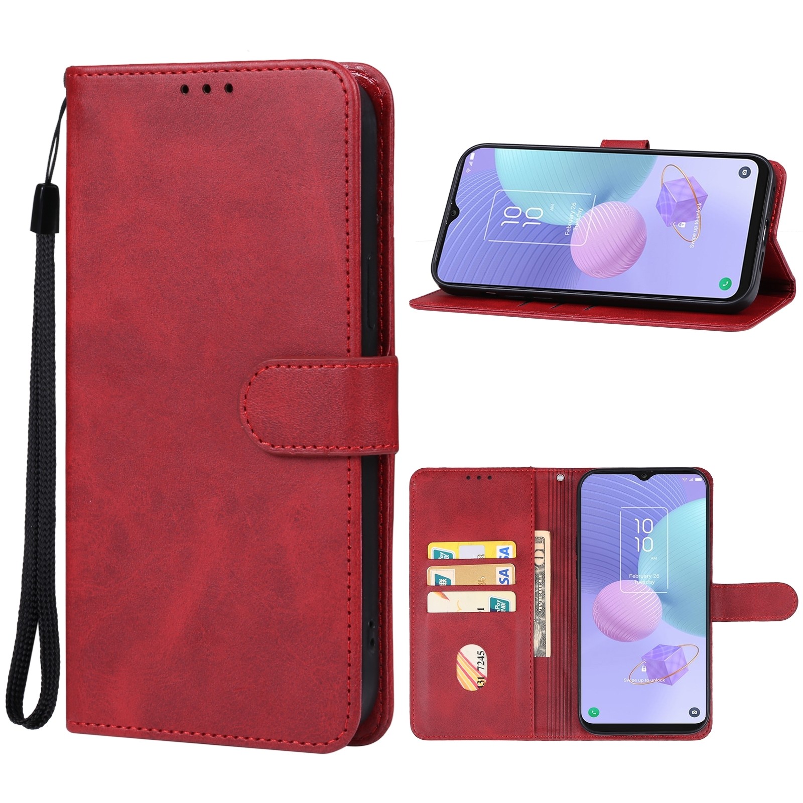 TCL 405 / 406 / 408 Θήκη Βιβλίο Κόκκινο Book Case Red