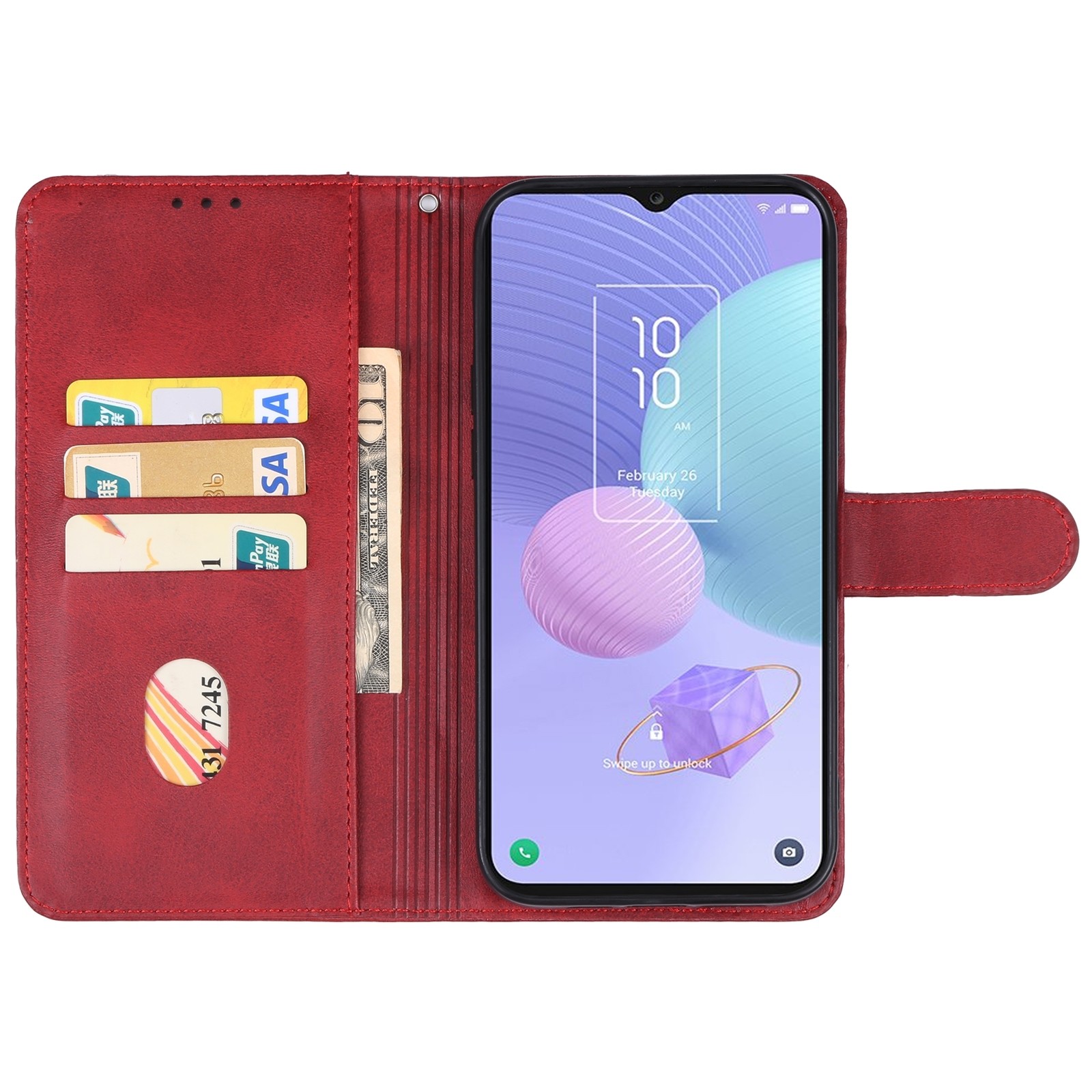 TCL 405 / 406 / 408 Θήκη Βιβλίο Κόκκινο Book Case Red