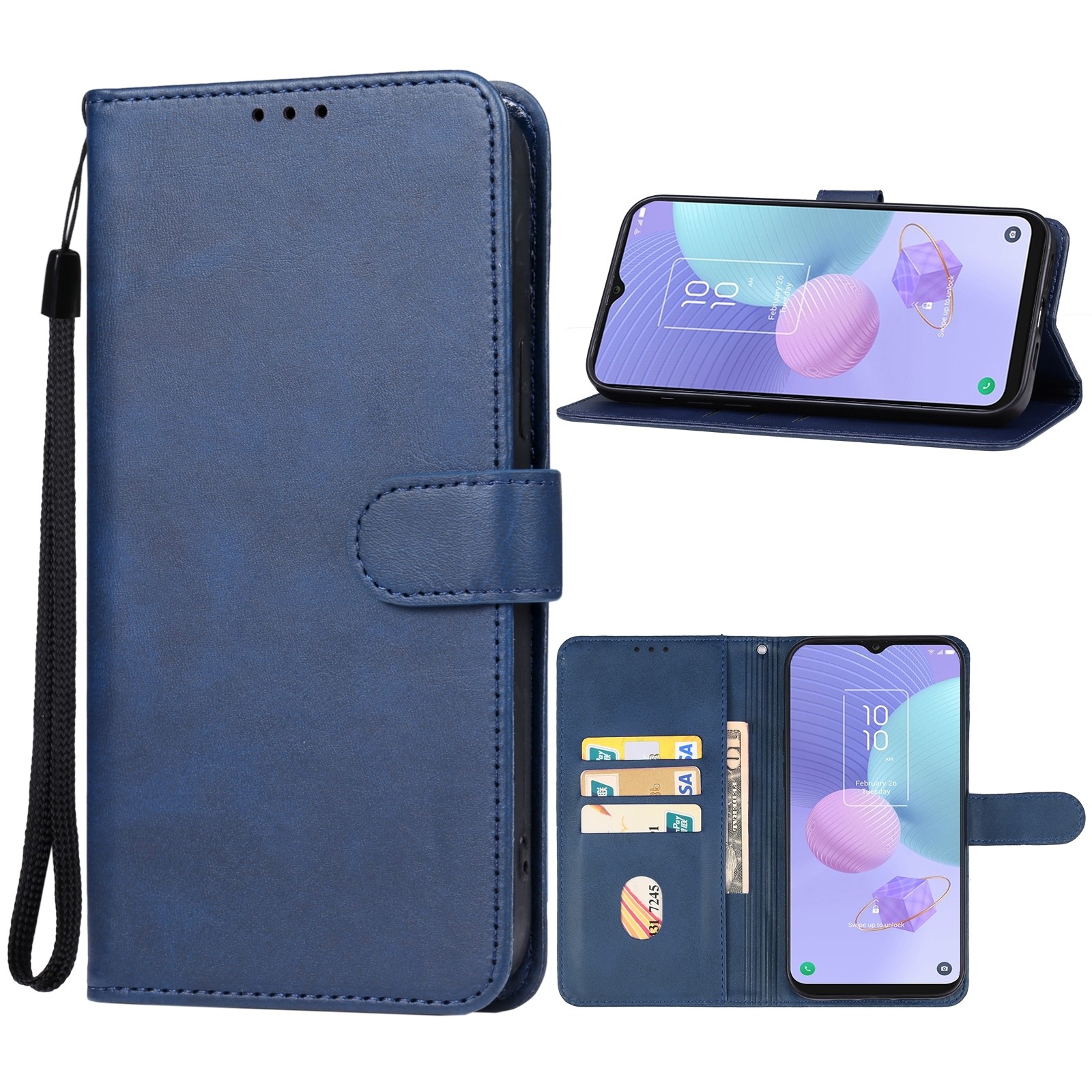 TCL 405 / 406 / 408 Θήκη Βιβλίο Μπλε Book Case Blue