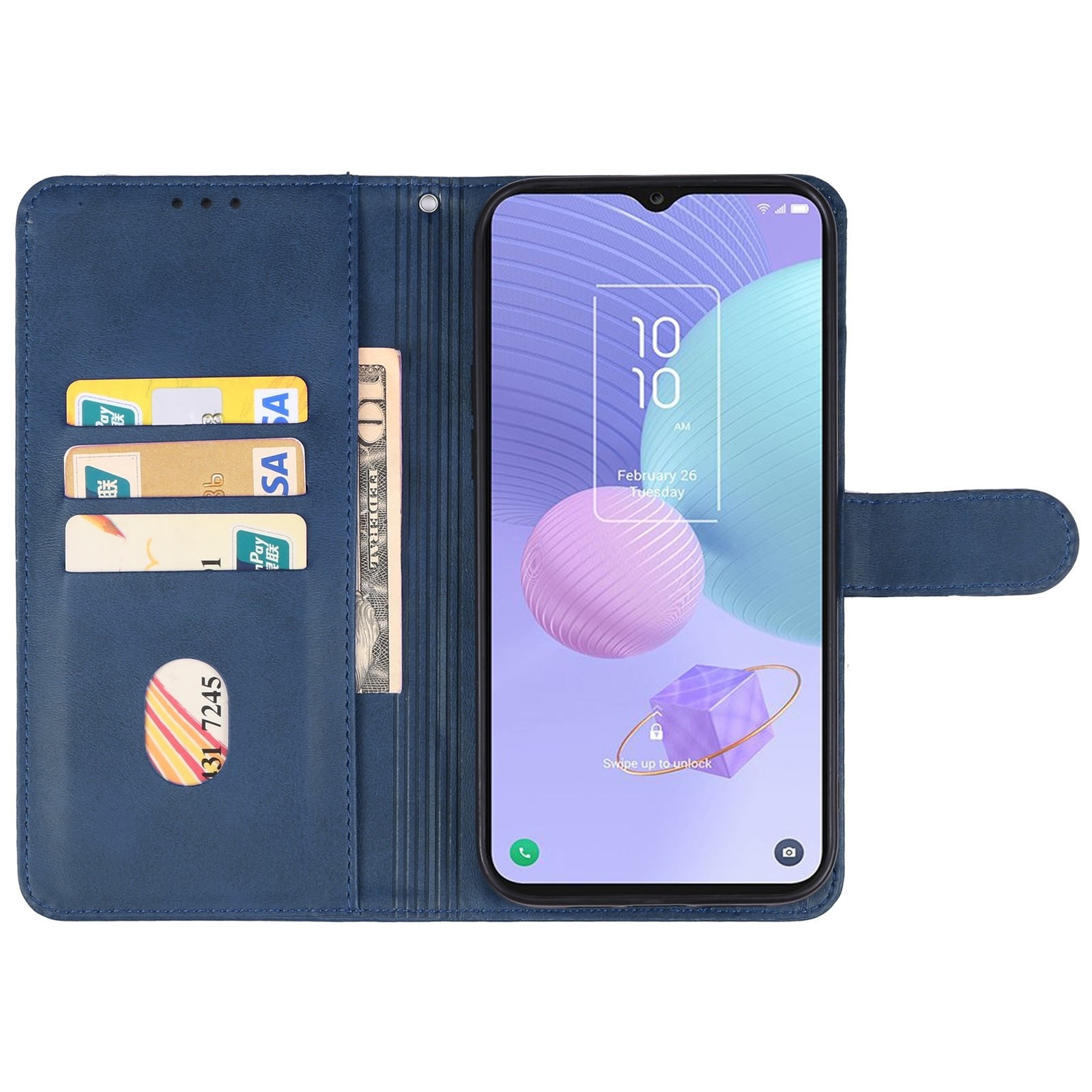 TCL 405 / 406 / 408 Θήκη Βιβλίο Μπλε Book Case Blue