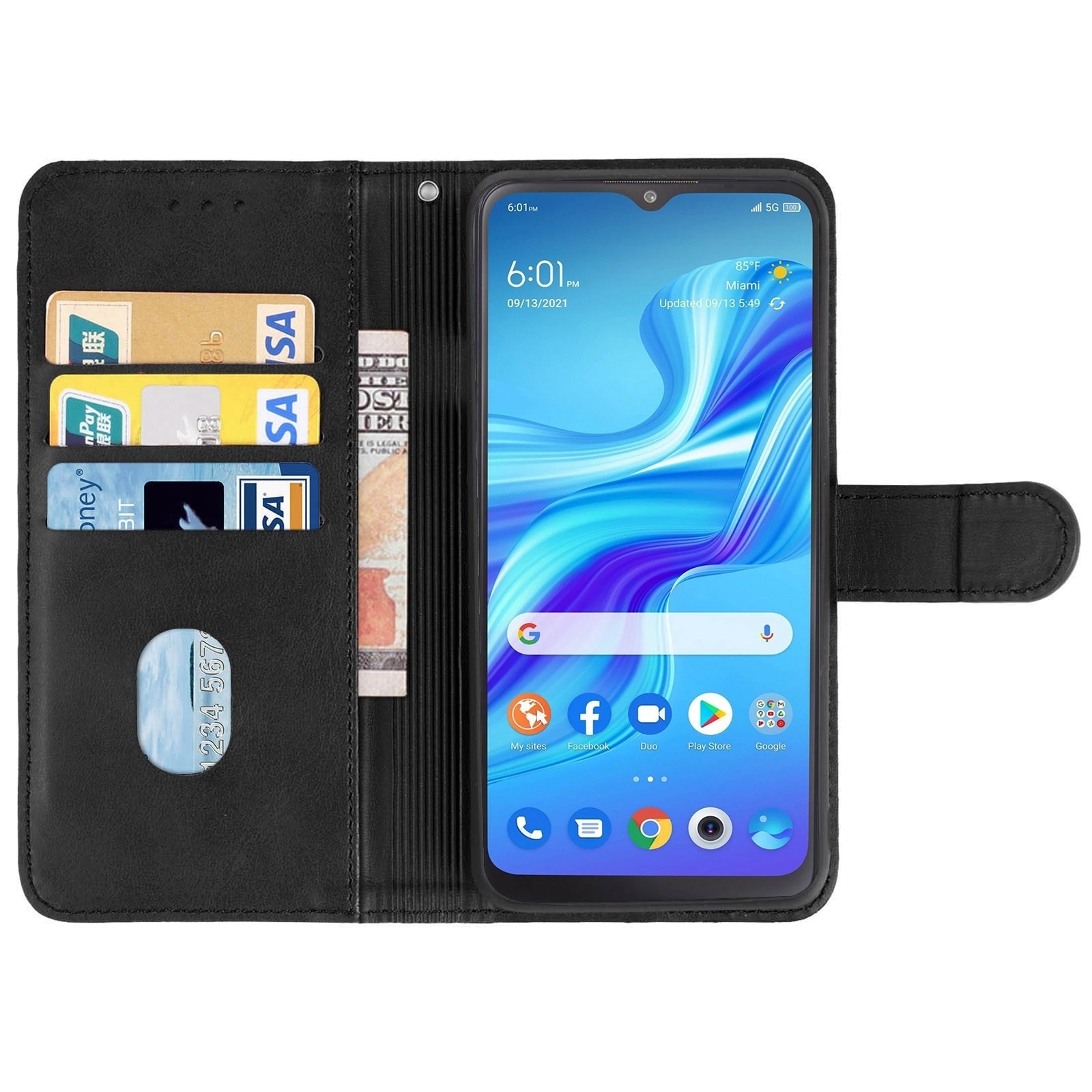 TCL 20R Θήκη Βιβλίο Μαύρο Book Case Black