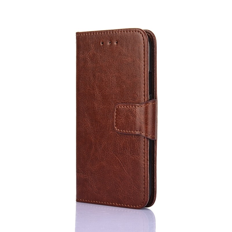 TCL 20R Θήκη Βιβλίο Καφέ Crystal Texture Phone Case Brown
