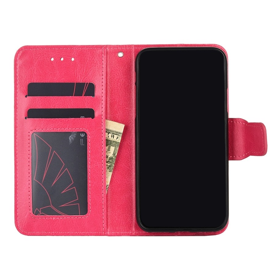 TCL 20R Θήκη Βιβλίο Φούξια Crystal Texture Phone Case Fuchsia