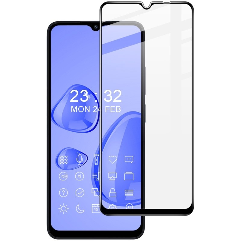 Xiaomi Redmi 12C Προστατευτικό Τζαμάκι Μαύρο Imak 9H Surface Hardness Full Screen Tempered Glass Film Pro+ Series