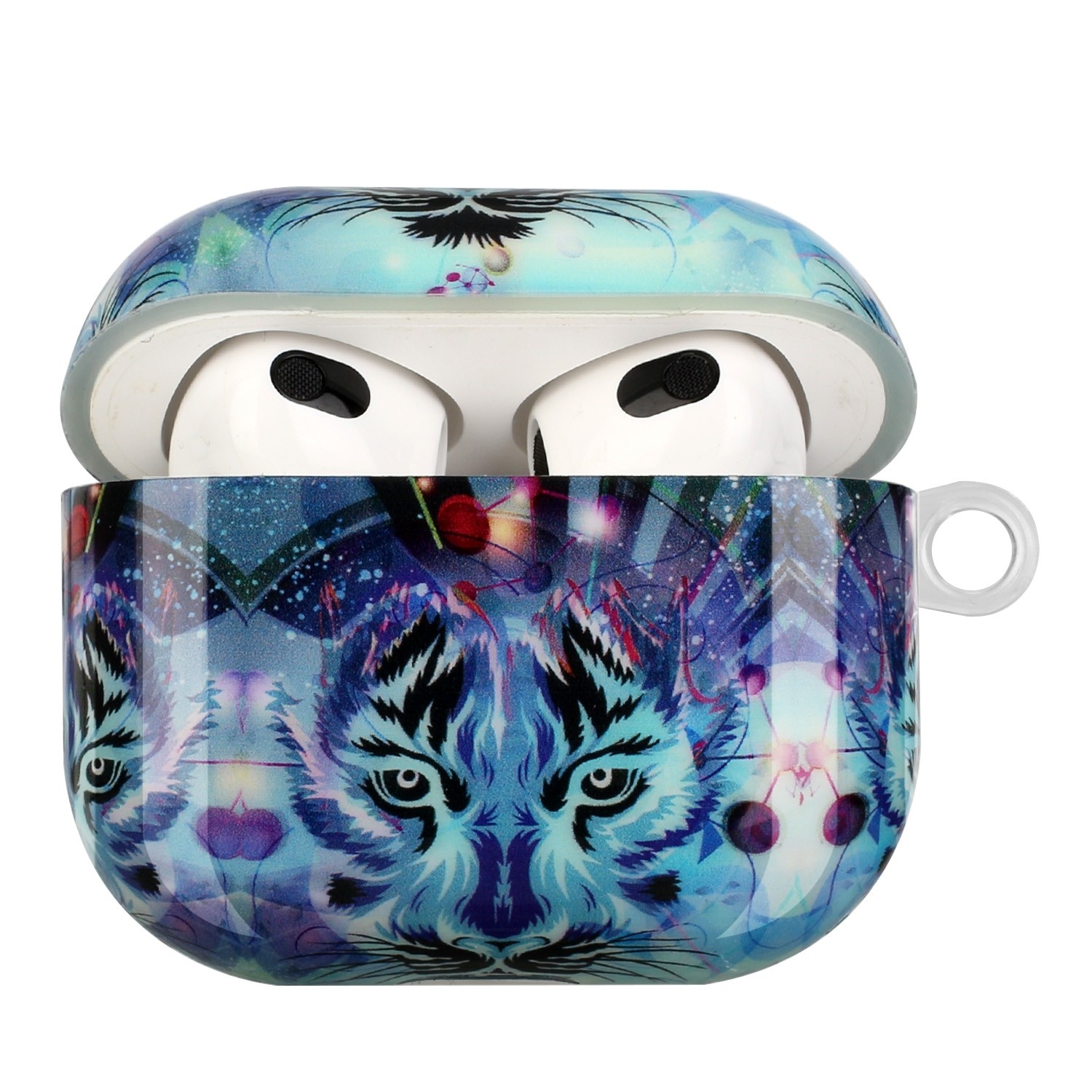 AirPods 3 Θήκη Πλαστική Painted Plastic Wireless Earphone Protective Case Wolf Head