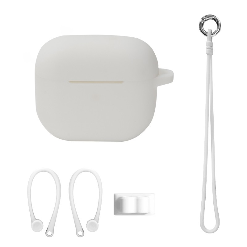 AirPods 3 Θήκη Σετ Silicone Cover Hand Rope Set White