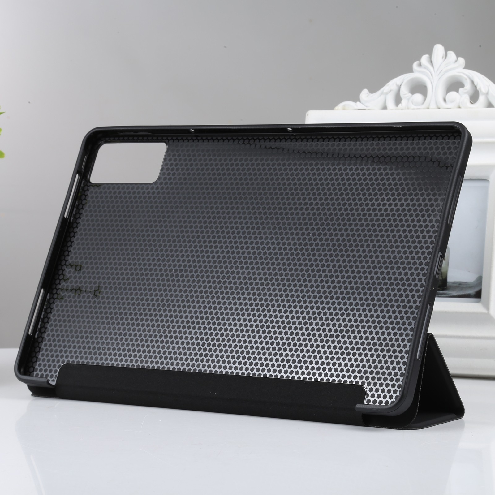 Xiaomi Redmi Pad 10.61" Θήκη Μαύρη Three-fold Holder Flip Tablet Case Black